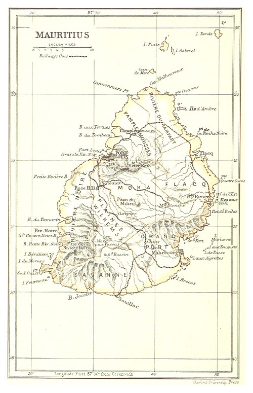Mapa Mauritiusa (1888)