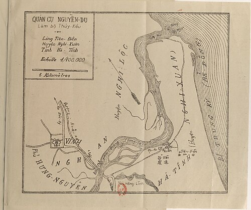 Mapa rodzinnych stron Nguyễn Du