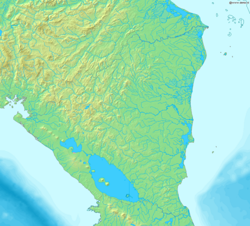 Mapa Nikaragui Demis