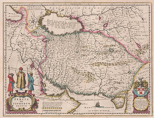 Mapa Zatoki Perskiej - Amsterdam 1640