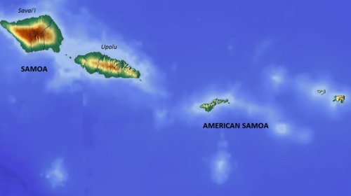 Mapa Samoa