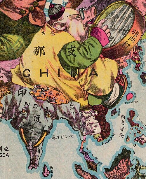 Tybet, Indie i Chiny około 1900