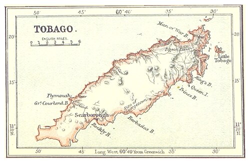 Mapa Tobago (1888)