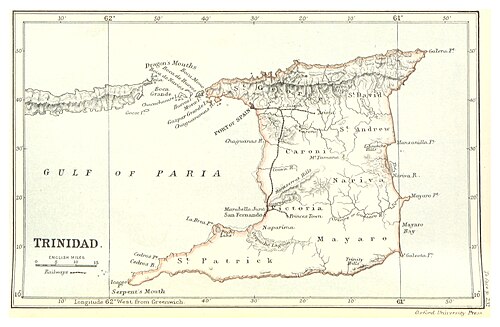 Mapa Trinidadu (1888)