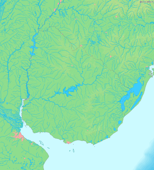 Mapa Urugwaju (Demis)