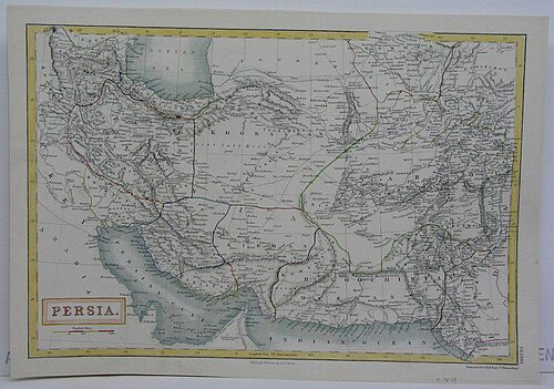 Mapa Persji wydana w Londynie 1847