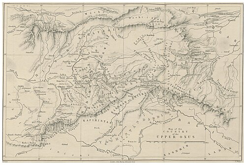 Mapa górnego Oksusa