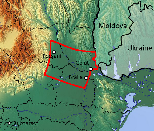 Mapa Przełęczy Focșani