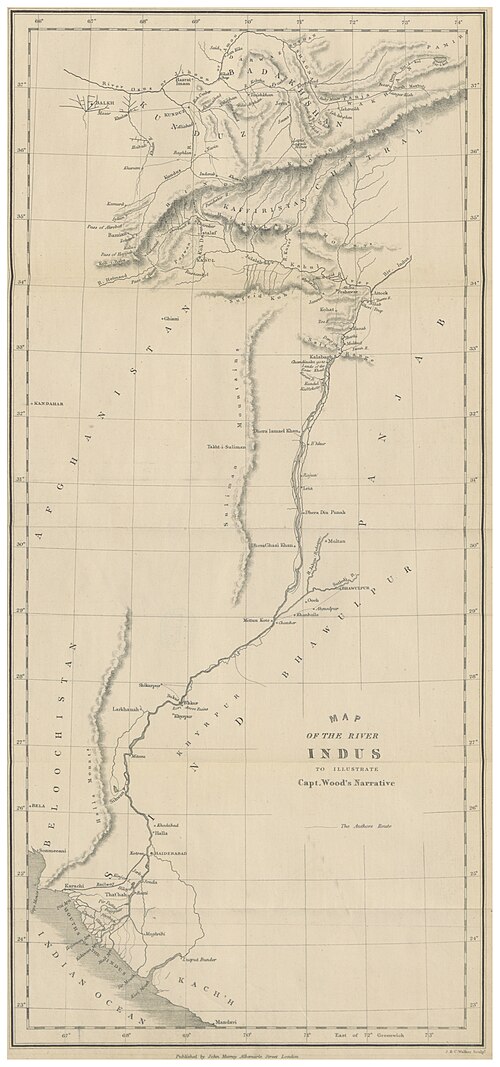 Mapa rzeki Indu
