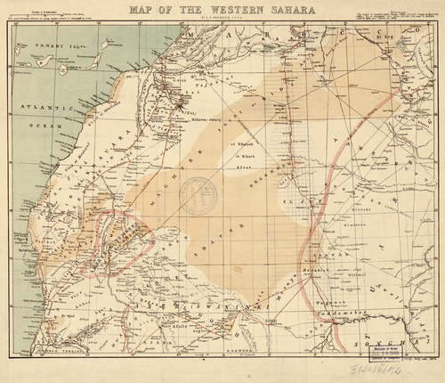Mapa Sahary Zachodniej