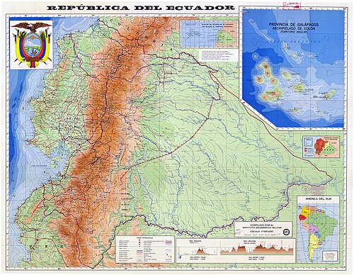 Mapa Ekwadoru, 1985
