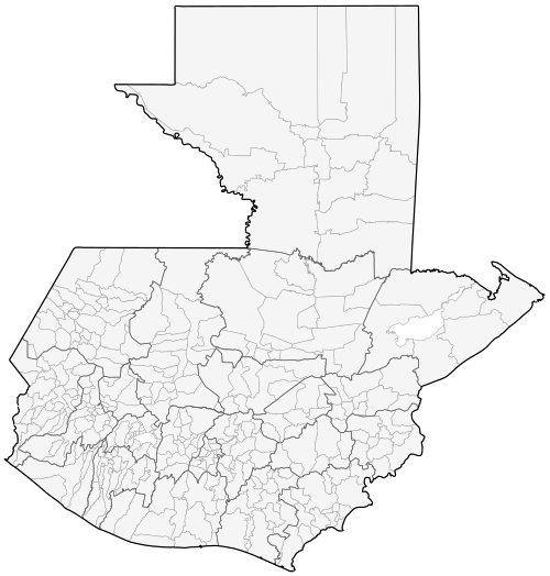 Mapa Gwatemali (podziały)