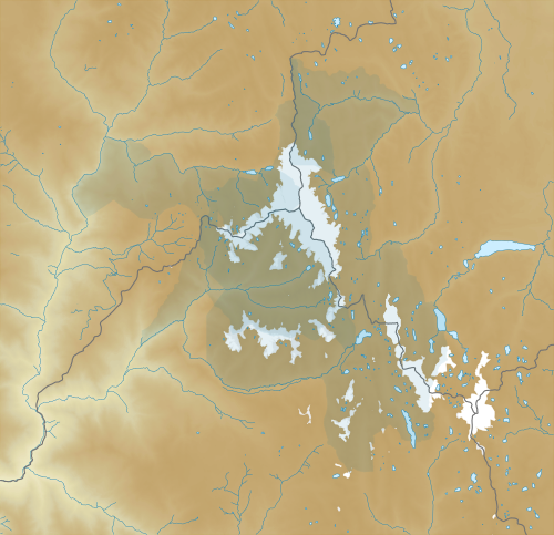 Mapa lokalizacji strefy Huayhuash