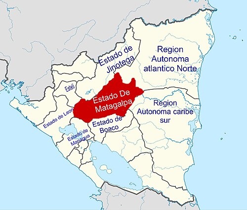 Mapa stanu Matagalpa