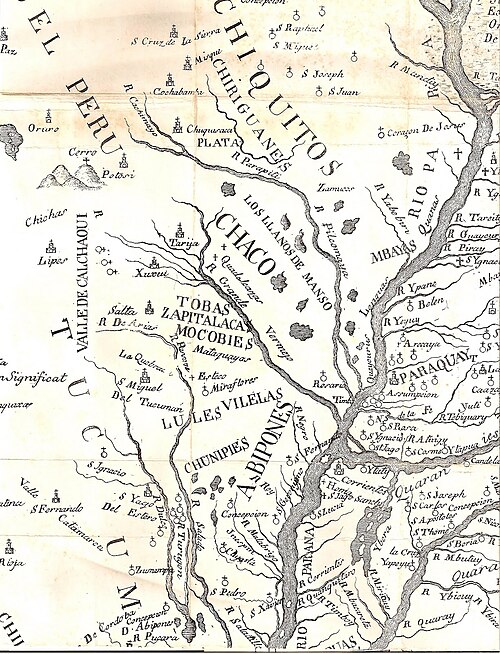 Mapa Wielkiego Chaco