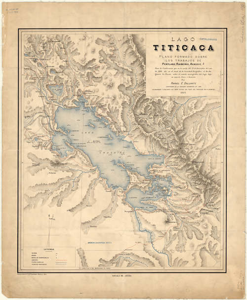 Mapa jeziora Titicaca