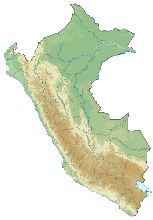 Mapa fizyczna Peru