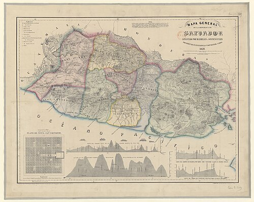 Mapa ogólna Republiki San Salvador