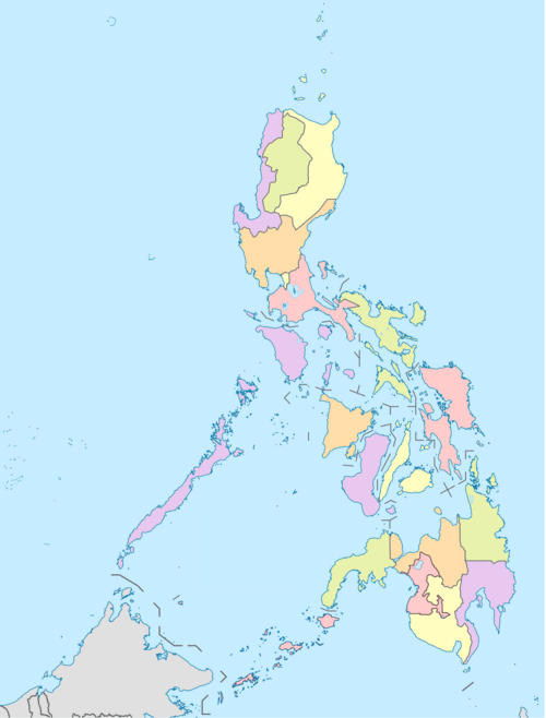 Mapa regionalna Filipin