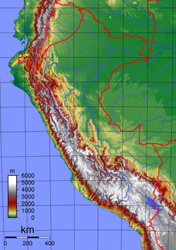 Mapa topograficzna Peru