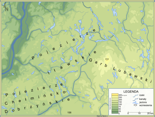 Mapka pojezierza