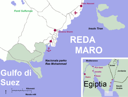 Mapa Szarm el-Szejk, Ido