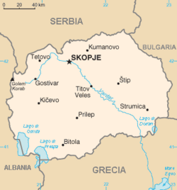 Mapa Macedonii Północnej IT