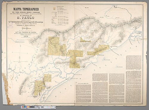 Mapa topograficzna São Paulo