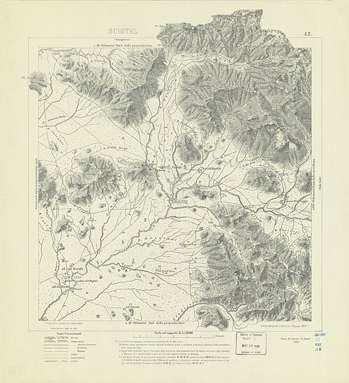 Mapa Sciotel (IGM 1909)