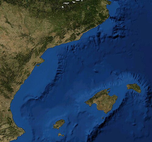 Mapa Morza Balearskiego