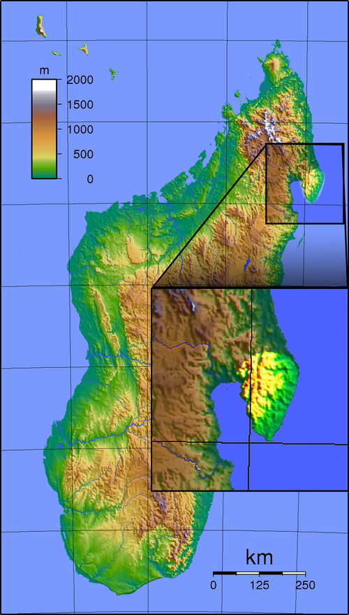 Mapa Parku Narodowego Masoala