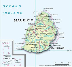 Mapa Mauritiusa