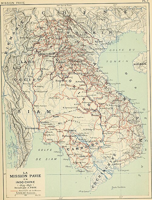 Misja Pavie'go, Indochiny, 1879-1895