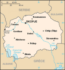 Mapa Macedonii FR
