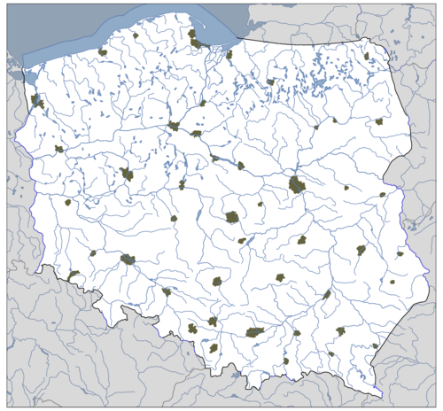 Mapa współczesnej Polski