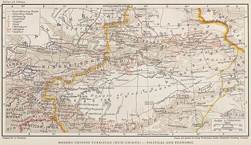 Nowoczesny chiński Turkestan (Hsin-chiang)
