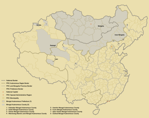 Mongolia i autonomiczne regiony mongolskie
