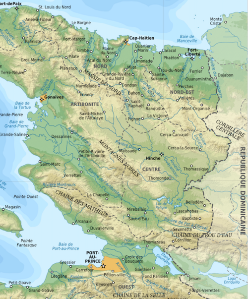 Góry Noires na Haiti