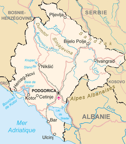 Czarnogóra - ONZ (francuski)