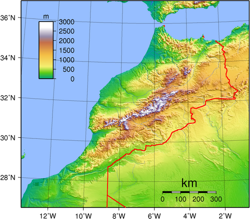 Topografia Maroka