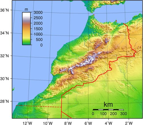 Topografia Maroka