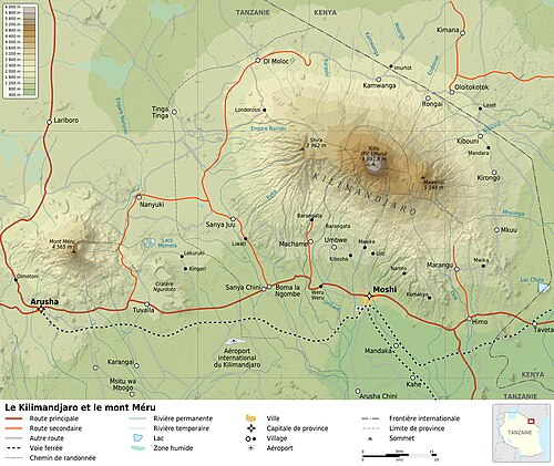 Kilimandżaro i Mount Meru-fr