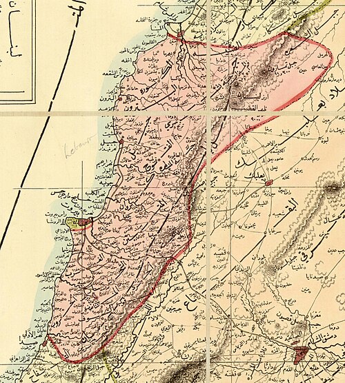Mutasarrifat Góra Liban w 1889
