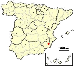Murcia, Hiszpania - Lokalizacja