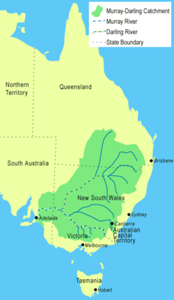 Mapa dorzecza Murray