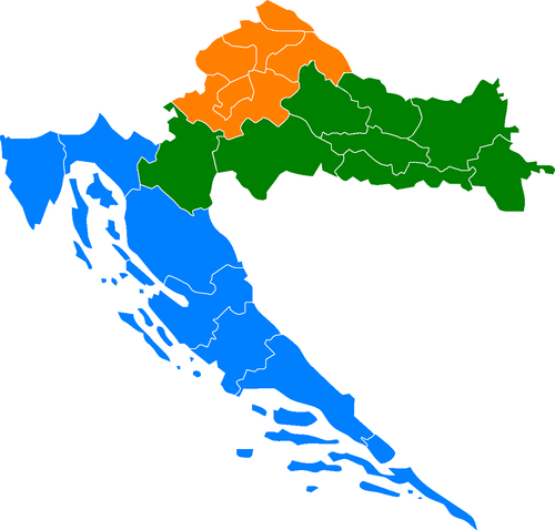 Regiony NUTS Chorwacji