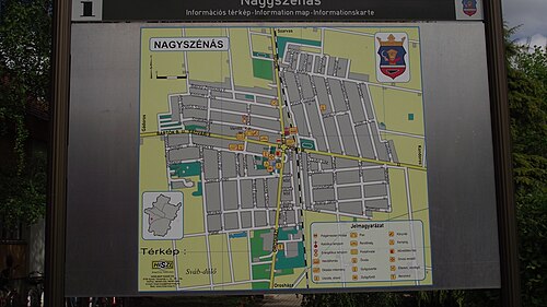 Mapa informacyjna Nagyszénás