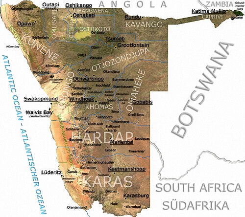 Namibia - Szczegółowa wersja końcowa