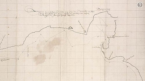 Mapa nawigacyjna, Visscher, 1643