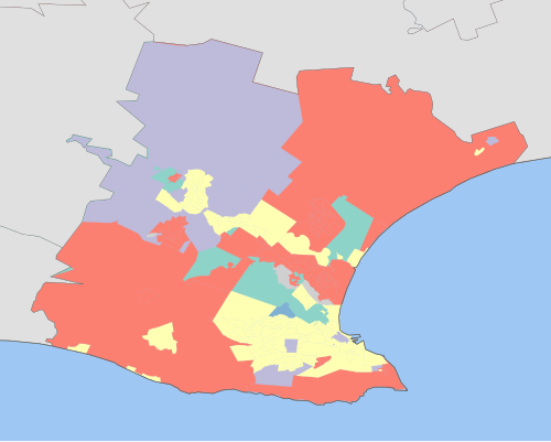 Nelson Mandela Bay - Mapa grup populacyjnych 2001